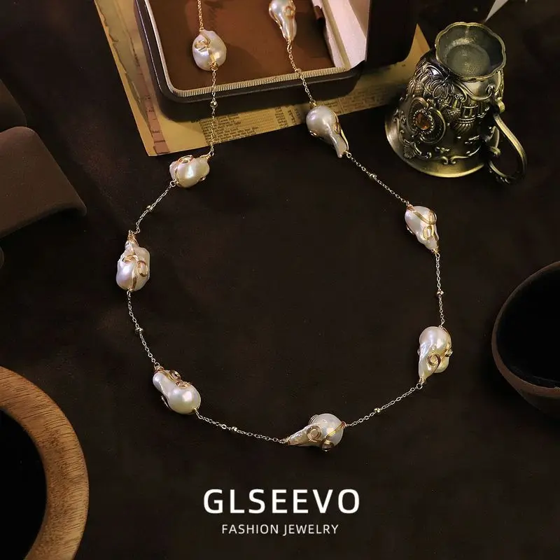 Baroque Pearl Necklace, A Unique And Stylish Clavicle Chain That Complements Any Outfit