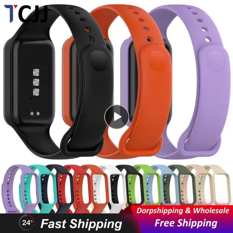 1~10PCS Comfortable For Redmi Band  Wristband Bracelet Strap For Redmi Band2 Silicone Easy Installation 5.5-8.7 Inches Watchband