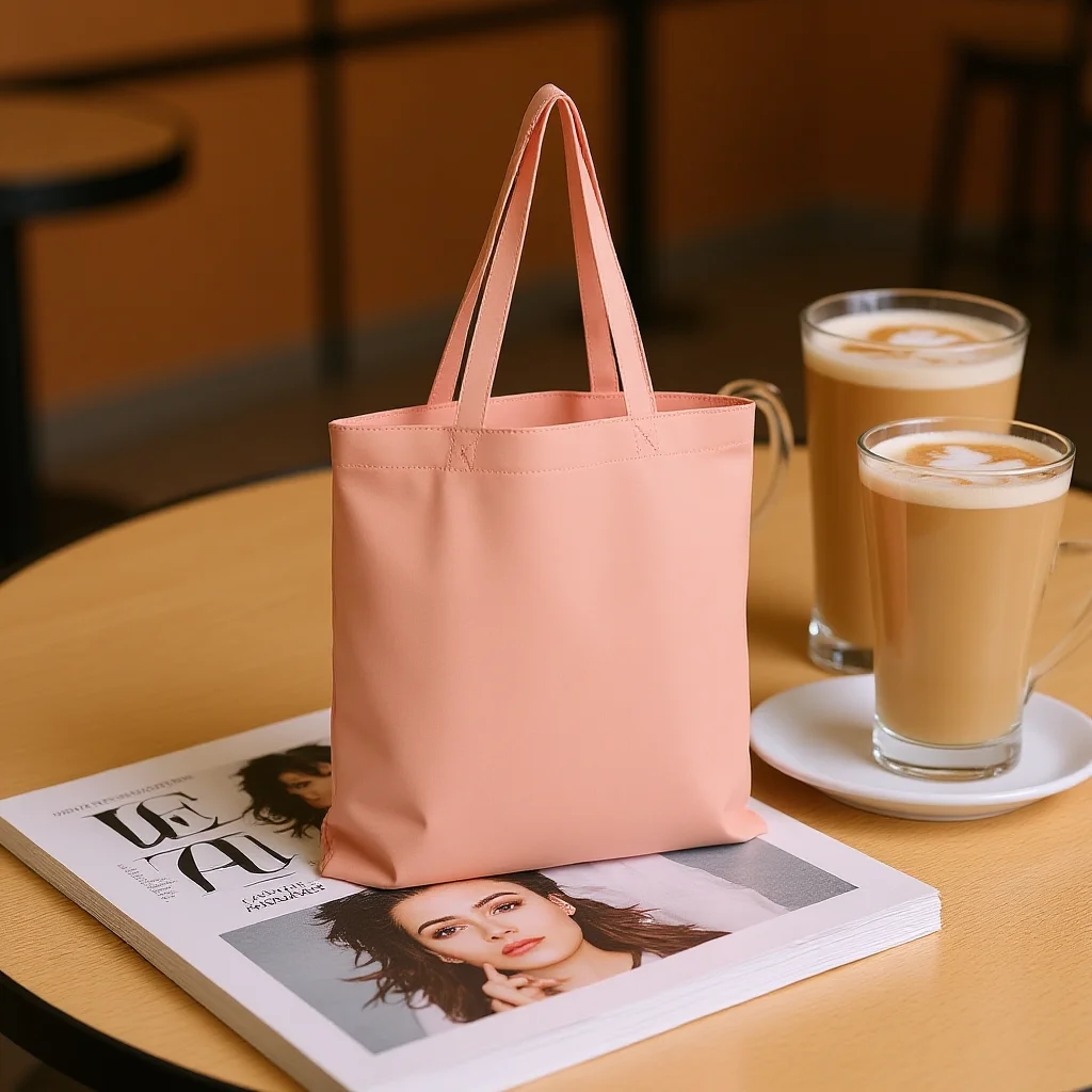 Cotton Canvas Tote Bag Soft Daily Use Tote Canvas Art Bag  Blank Shopping Bag For Commuting Storage Daily Shopping