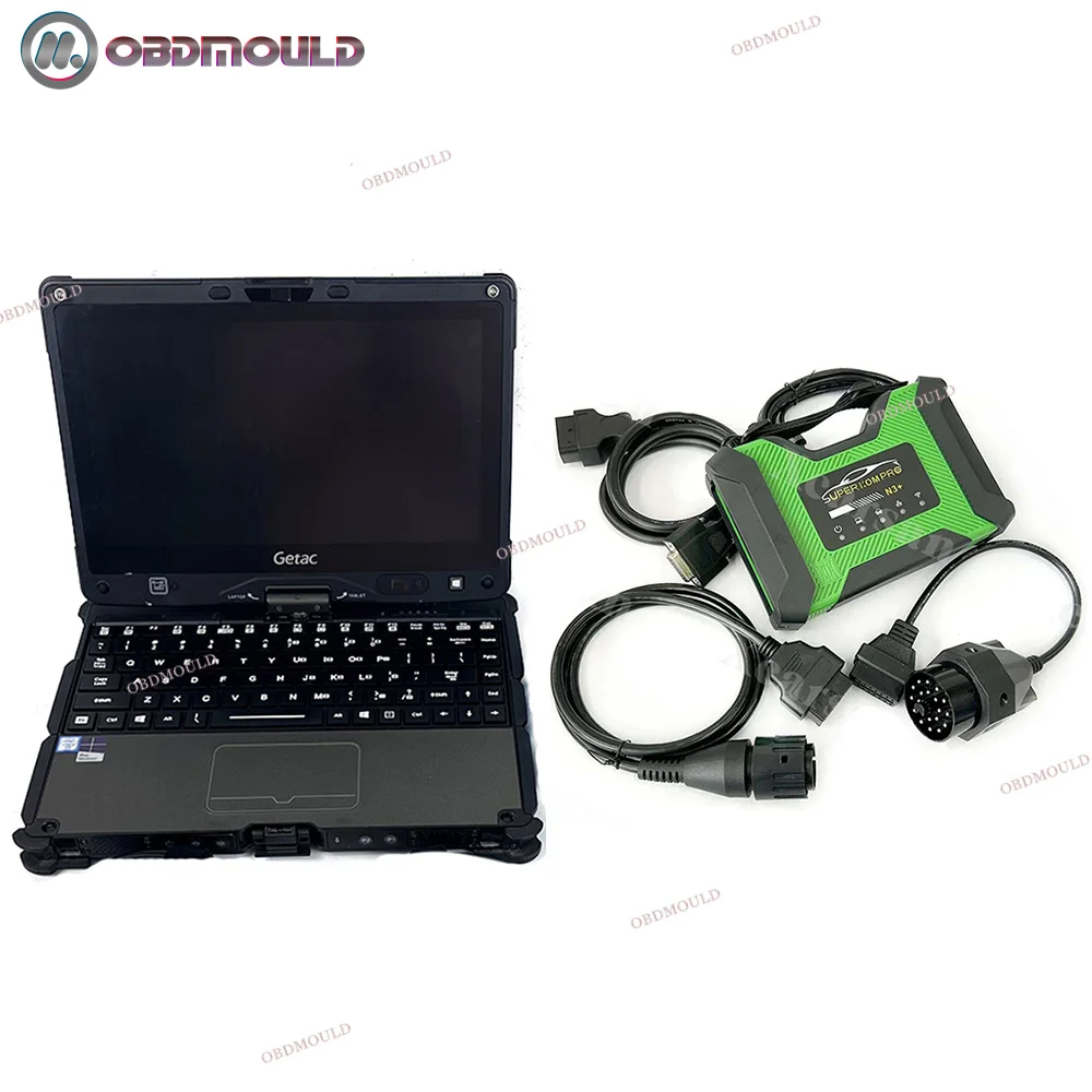Getac V110 laptop and SUPER ICOM PRO N3 For B-MW Support code OBD2 Scanner MB PRO N3+ USB 3.0 Full Configuration Diagnostic tool
