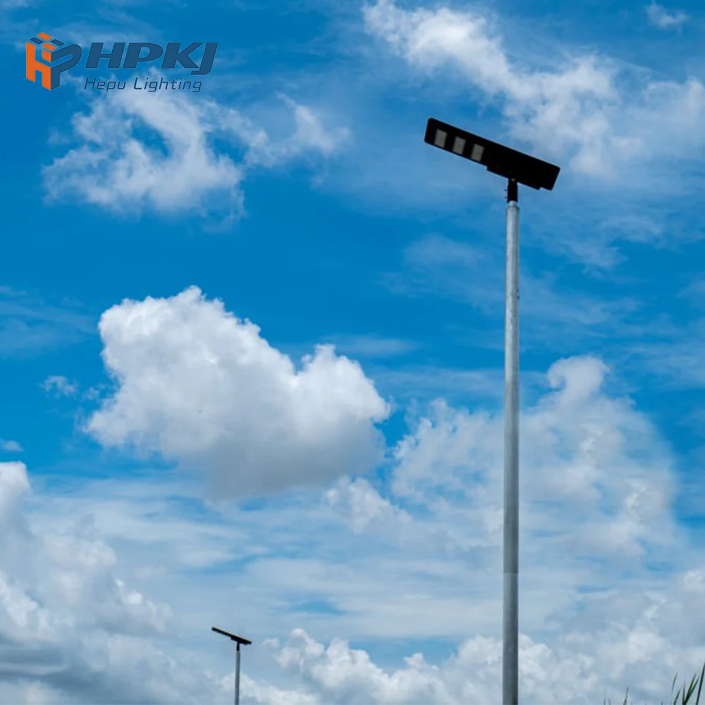 

Hepu High Power Integrated Led Solar Street Light with Motion Sensor Lighting Outdoor with CE FCC