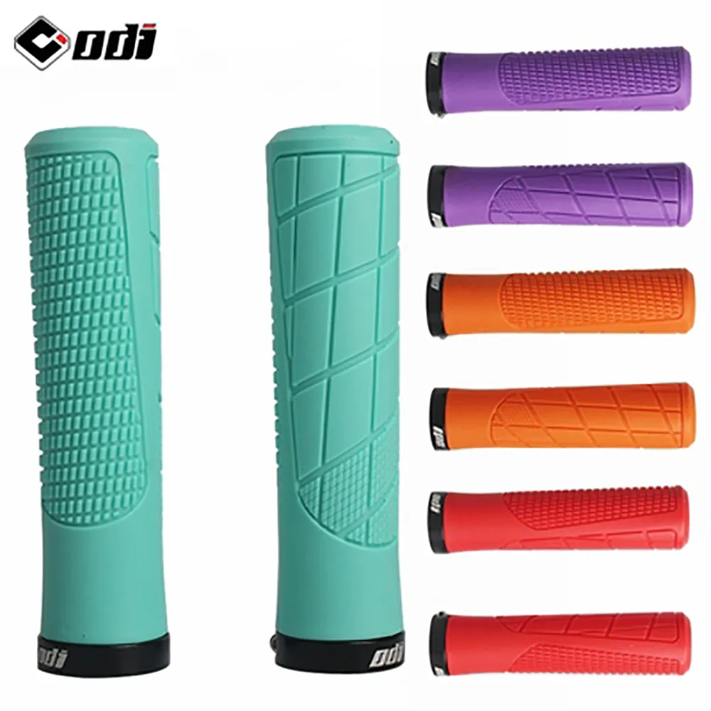 ODI MTB Lockable Bicycle Handlebar Grips Soft Rubber Bicycle Handle Integrated Bike Grip Cover Bike Accessories