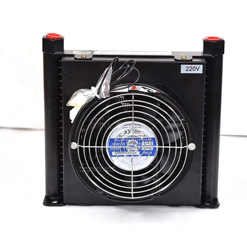 Small Vertical Oil Cooler Air Cooling CNC Oil Cooler AJ1025T-CA Air Cooler Gearbox Oil Cooler