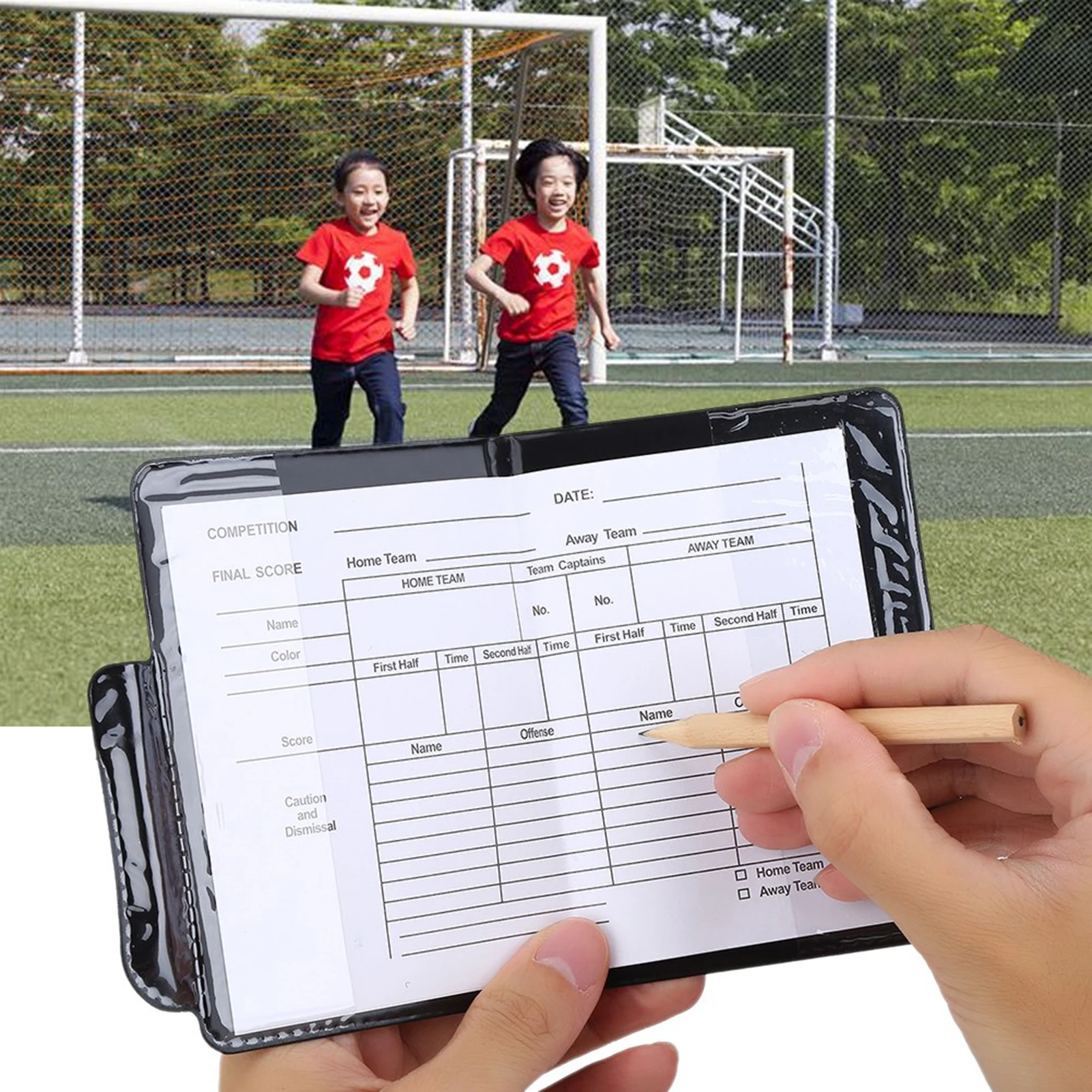 Karty sędziowskie PVC do meczów piłkarskich, czerwona i fluorescencyjna zielona karta, czerwona i fluorescencyjna zielona karta