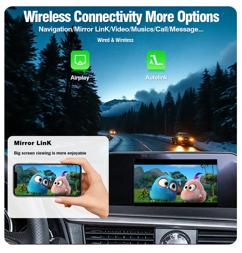 AUTOTOP Wireless CarPlay Nachrüstkit für Lexus IS RX ES GS NX LS RC UX LC LX-570 Android Auto MMI Box mit Mirror Link GPS BT – Detail 6