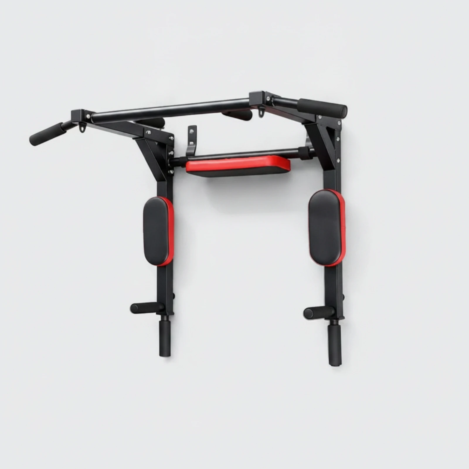Wall-Mounted Pull-up Bar Multifunctional Wall Mounted Pull-up Bar Strength Apparatus with Arm Pads Non-Slip Fitness Equipment