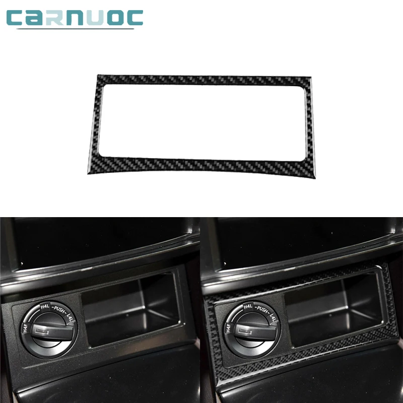 

For Toyota Land Cruiser Prado 2010-2018 Car Interior Decorative Accessories Carbon Fiber Multifunction Knob Frame Stickers