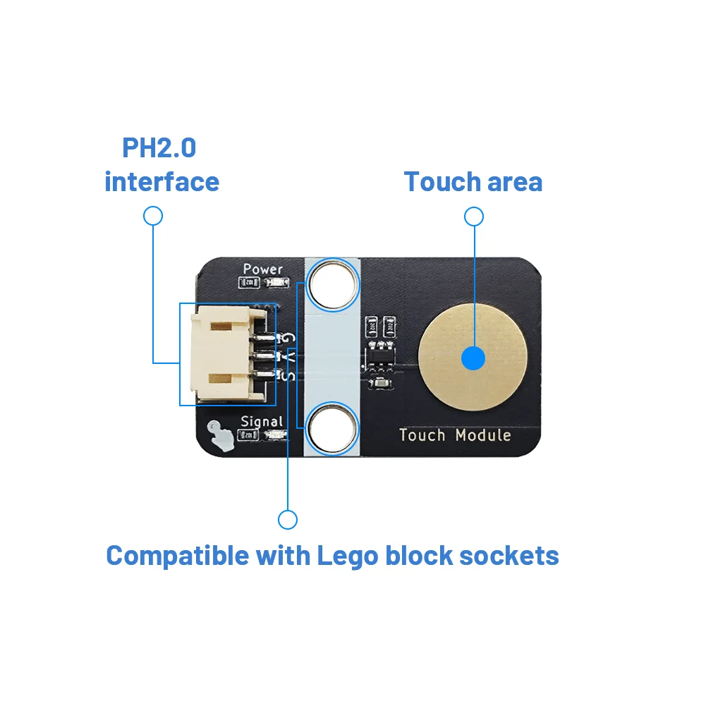 Touch sensor, touch button module, capacitive jog type single key touch switch sensing compatible arduino\microbit\ESP32