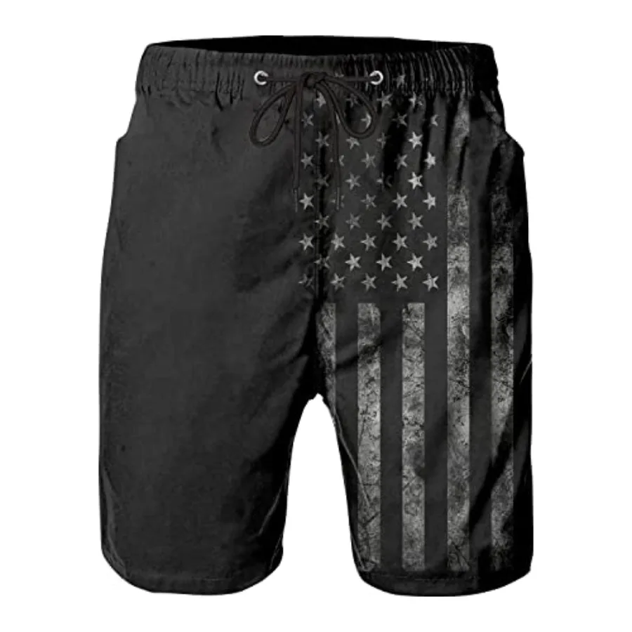 Mens Swim Trunks Quick Dry Board Shorts with Mesh Liner, Breathable Big and Tall Beach Shorts Swimwear Bathing Sui