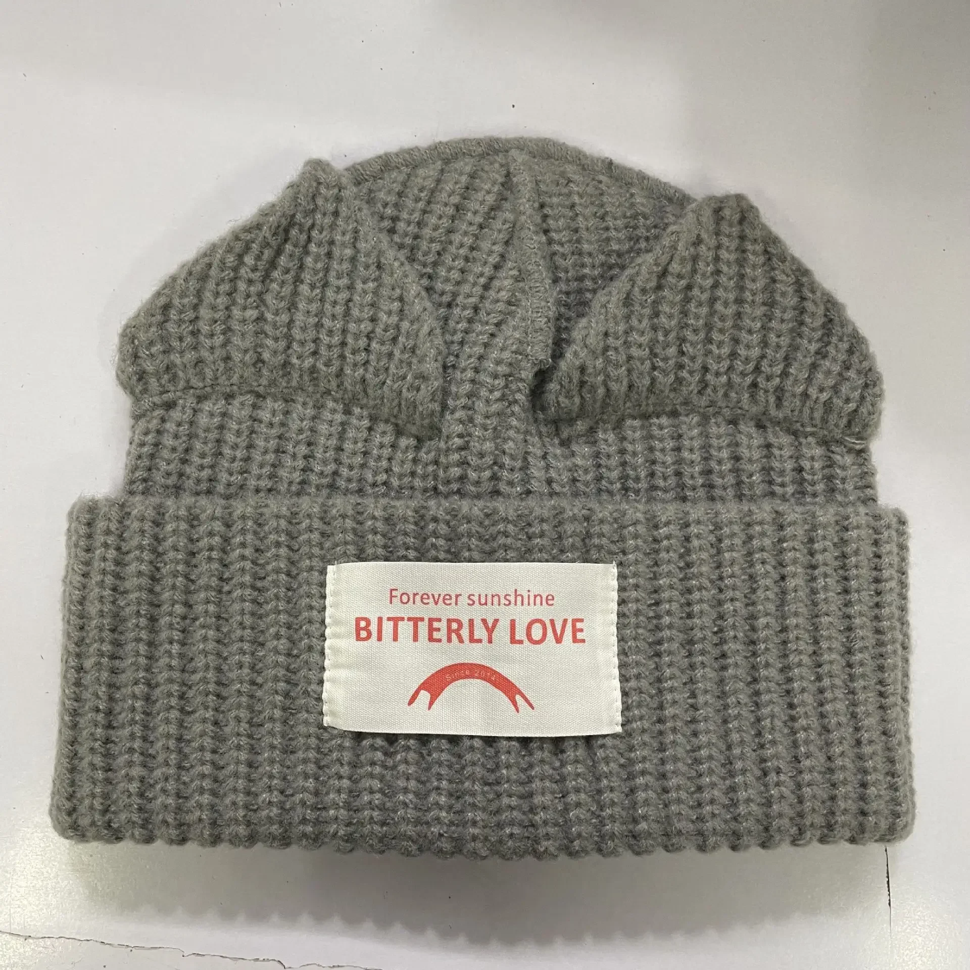 Neue mode Loverboy Katze Ohr Stricken Hut solide Warme Schwein Ohr Woolen Hut Nette Mit Kapuze Kappe Nische Design Hip-hop Weihnachten geschenk