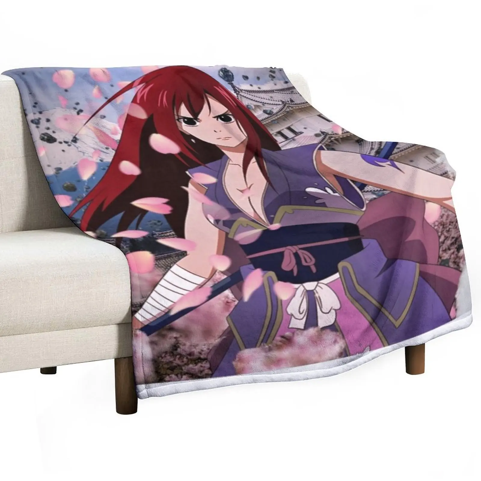 إرزا القرمزي رمي بطانية كيس النوم البطانيات الأرائك من الديكور أريكة عملاقة تتحرك البطانيات #3