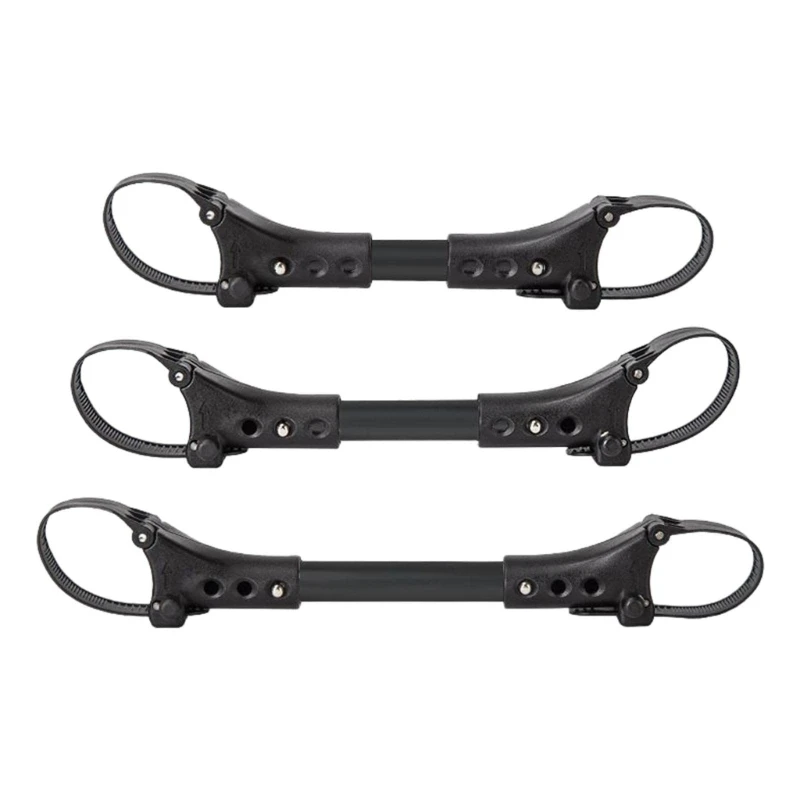 

Set of 3pcs Twin Strollers Connectors Adapter Set Easy Attachment Black G2TD