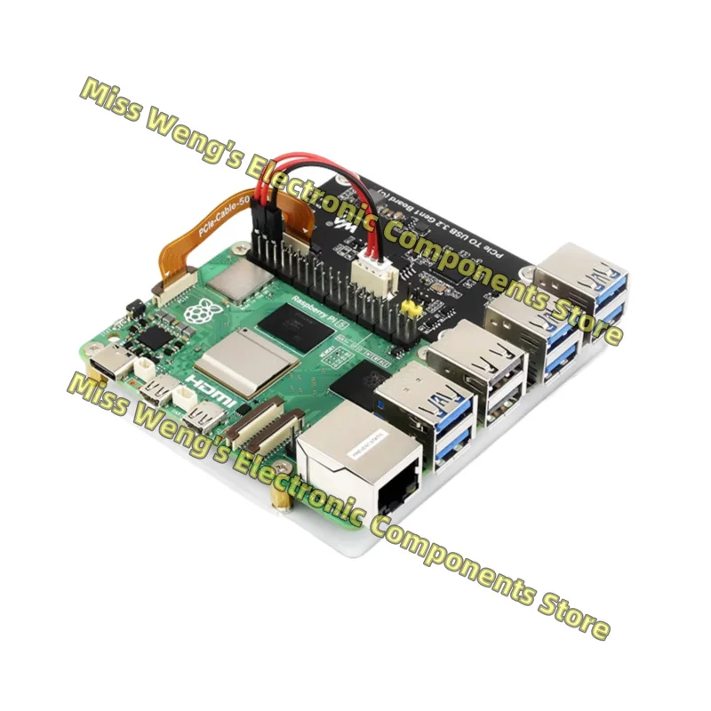 PCIe TO USB 3.2 Gen1 Board (C) PCIe to USB3.0 4-channel USB3.2 expansion board 5Gbps driver free plug and play
