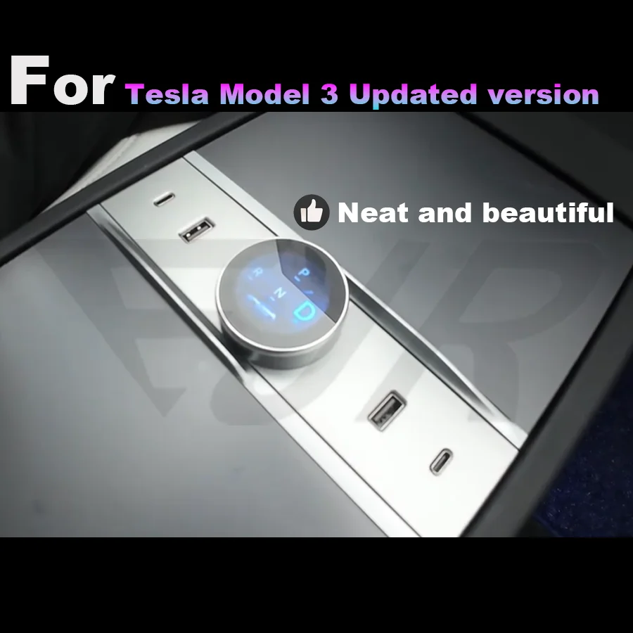 For Tesla 2023 Highland 3 Boasts a Rotary Shift Button Convenient, Quick, Stylish, and Visually Appealing