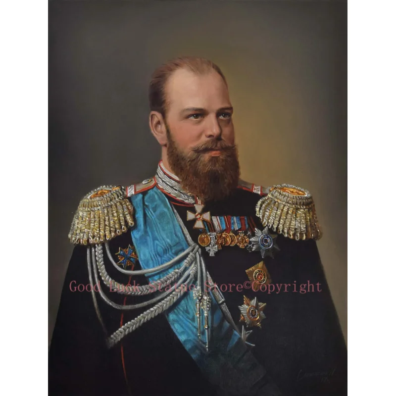 HOME OFFICE good ART Alexander-III Emperor of Russian Tsar of Russia PRINT ART painting on canvas