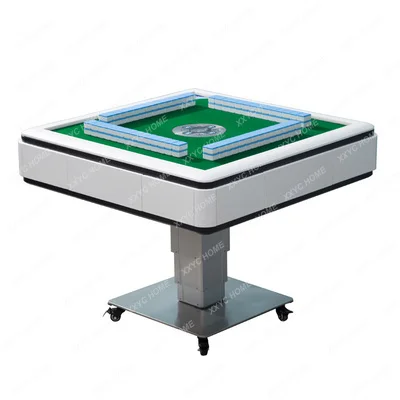 

Mahjong Machine Remote Control Lifting Multifunctional Dining Table Solid Wood Tea Table Four-Mouth