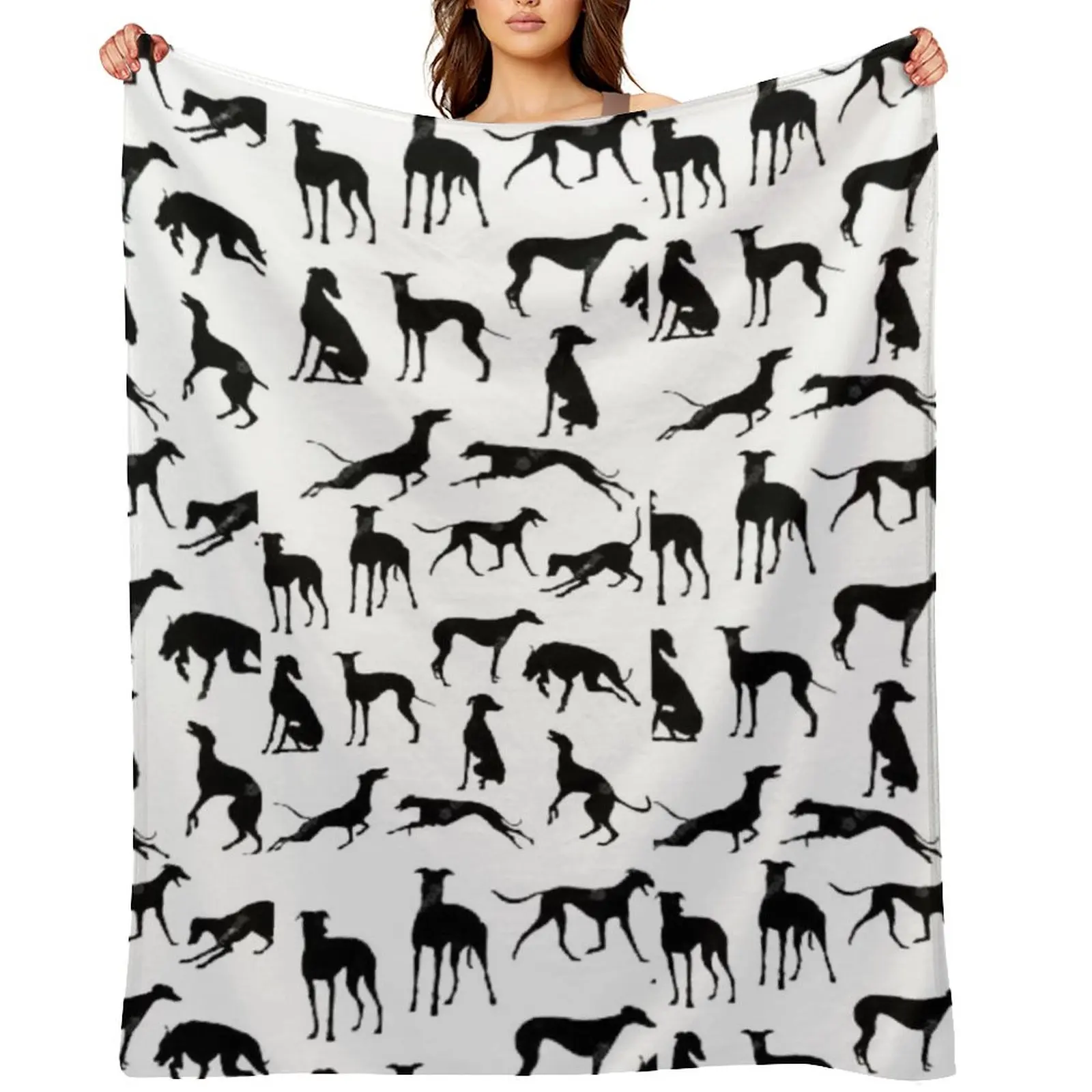 

Beautiful Greyhound semaphore with hand drawn Throw Blanket sofa bed Sofa Throw Giant Sofa Softest Blankets