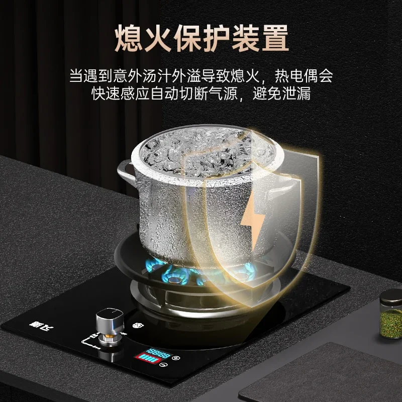 

Газовая плита Xinfei, 220 В, с одной горелкой, с высоким пламенем, бытовая встроенная настольная газовая плита, сжиженный нефтяной газ с защитой от пламени AJ