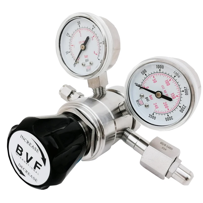 BVF BR21 صمام تخفيض على مرحلتين ، نطاق التحكم في الضغط 0-500psi (34.4bar) ، ضغط إخراج ممتاز ومستقر