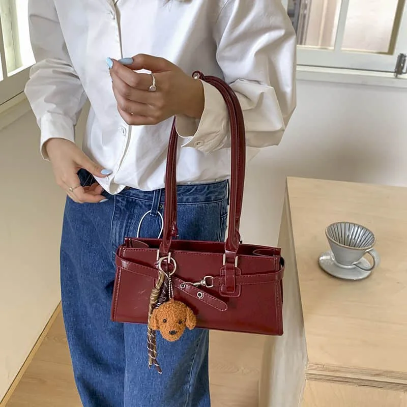 

Shoulder Bags Women Korean Style Versatile Handbags Harajuku Lady High-capacity Luxury Leather Underarm Bags Hot Selling Item