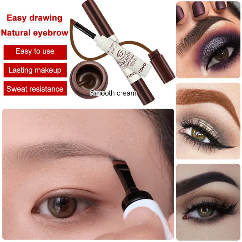 1Pcs Eyebrow Pencil Rotatable Eyebrow Enhancer Long Lasting Makeup Pencil Eye Waterproof Eyebrow Brush Makeup Cosmetic Tool