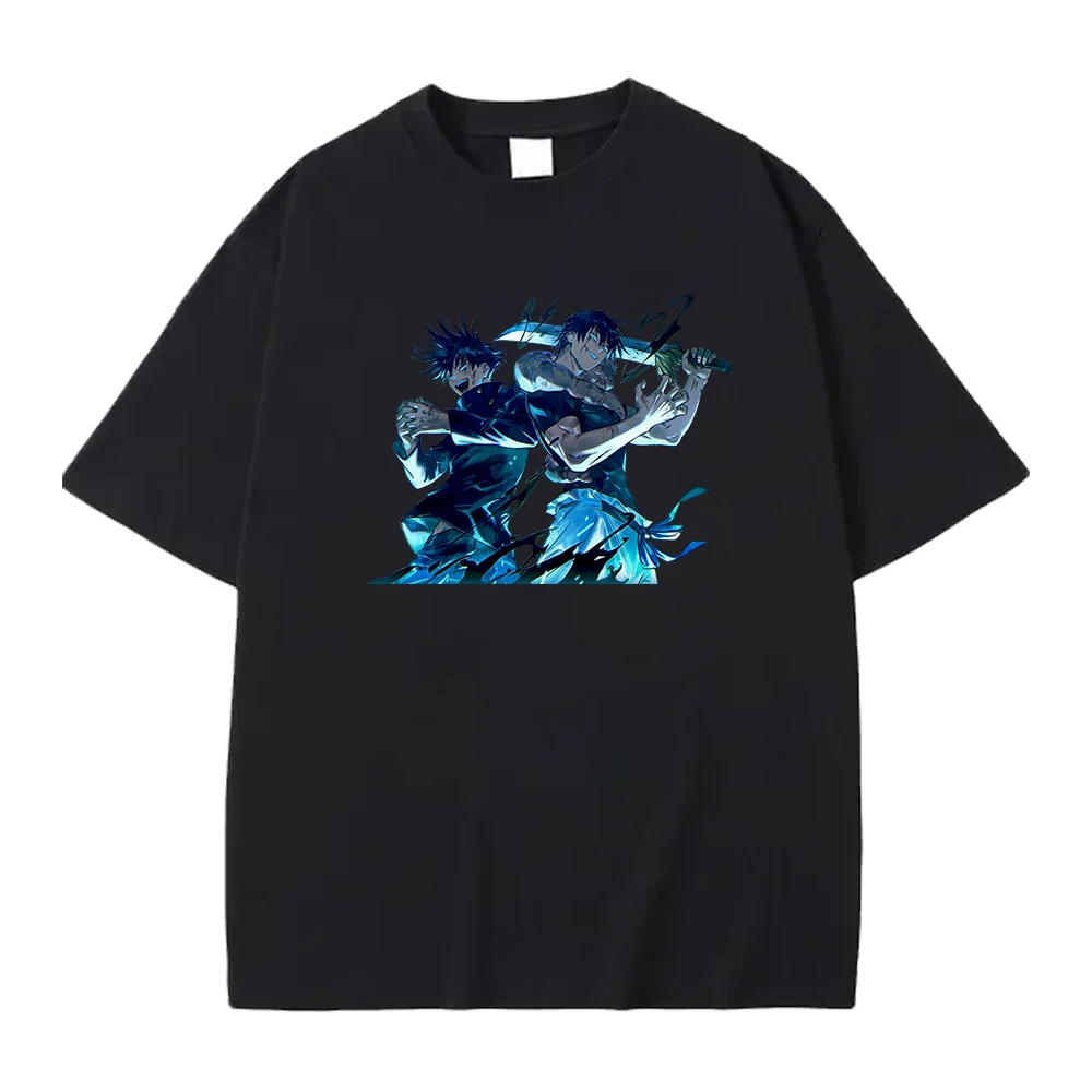 

Футболка с японской мангой Jujutsu Kaisen, футболка с графическим рисунком Okkotsu Yuta, мужская хлопковая одежда унисекс, уличная модная футболка с короткими рукавами