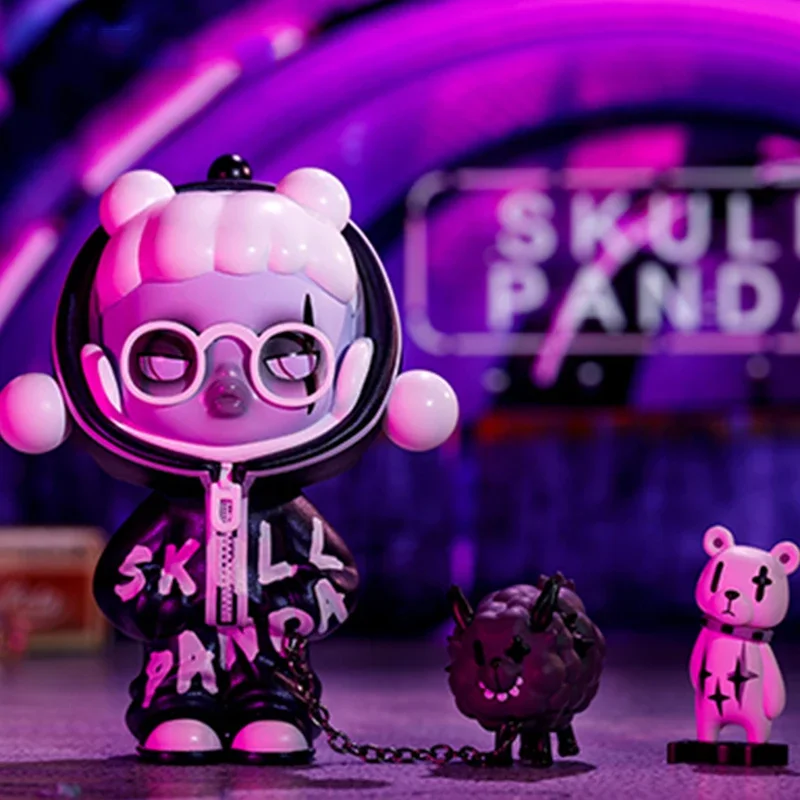 Skullpanda panda craze serie caja ciega juguetes bolsa adivina caja misteriosa caja figura de acción sorpresa lindo cumpleaños