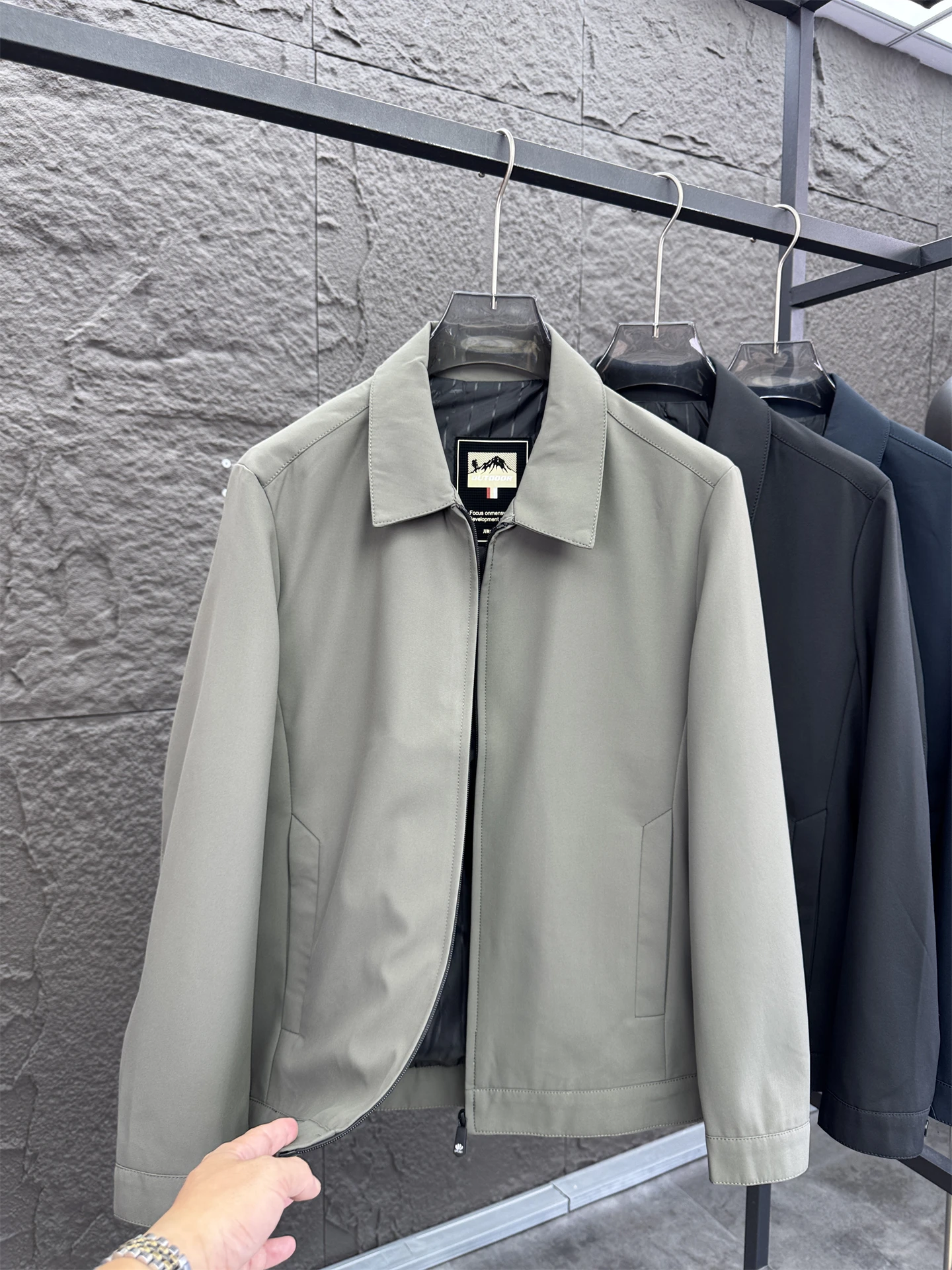 

Svip мужское деловое туристическое пальто, удобное ветрозащитное повседневное пальто с лацканами, весенне-осеннее однотонное пальто для отдыха на природе