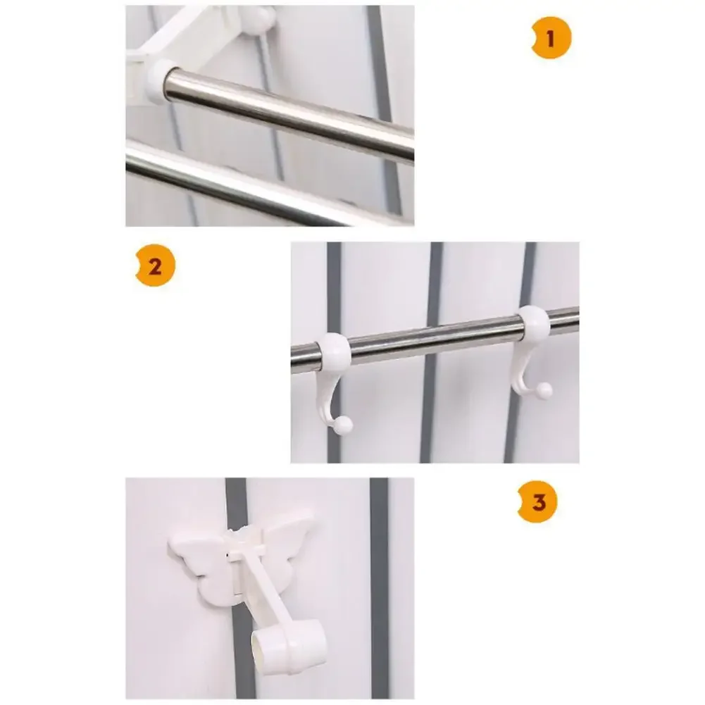 Double Pole Radiator Towel Rail With 6 Hooks Strong Load-Bearing Capacity Electric Heated Towel Rail Warmer Bathroom