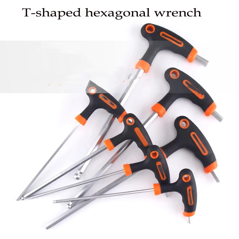 T-Handle Hex Allen Key Screws Screwdriver Driver Tool Hex Wrench 8piece sets T-Handle Spanner Allen keys