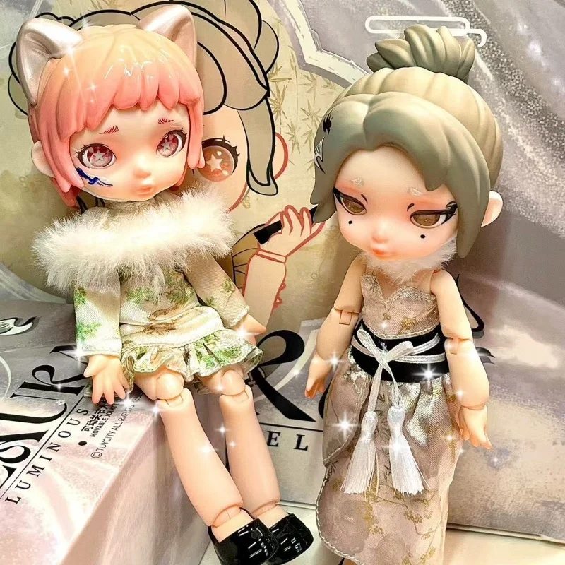 حار بيع منتج جديد لورا العائمة ضوء بروكيد اللون صندوق أعمى المشتركة المنقولة Mjd12 سبليت دمية تمثال حلية لعبة عصرية #3