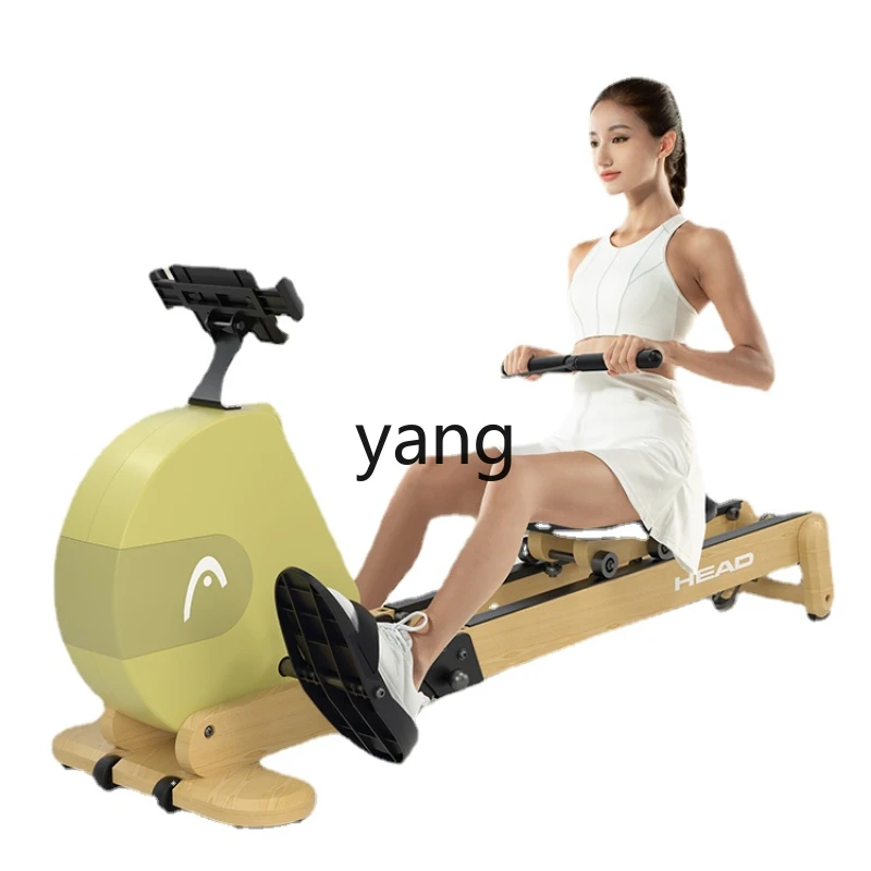 Yjq Smart Magnetic Resistance Rowing Machine Home Fitness Aerobic Equipment Foldable Small Indoor Dual Track Exercise