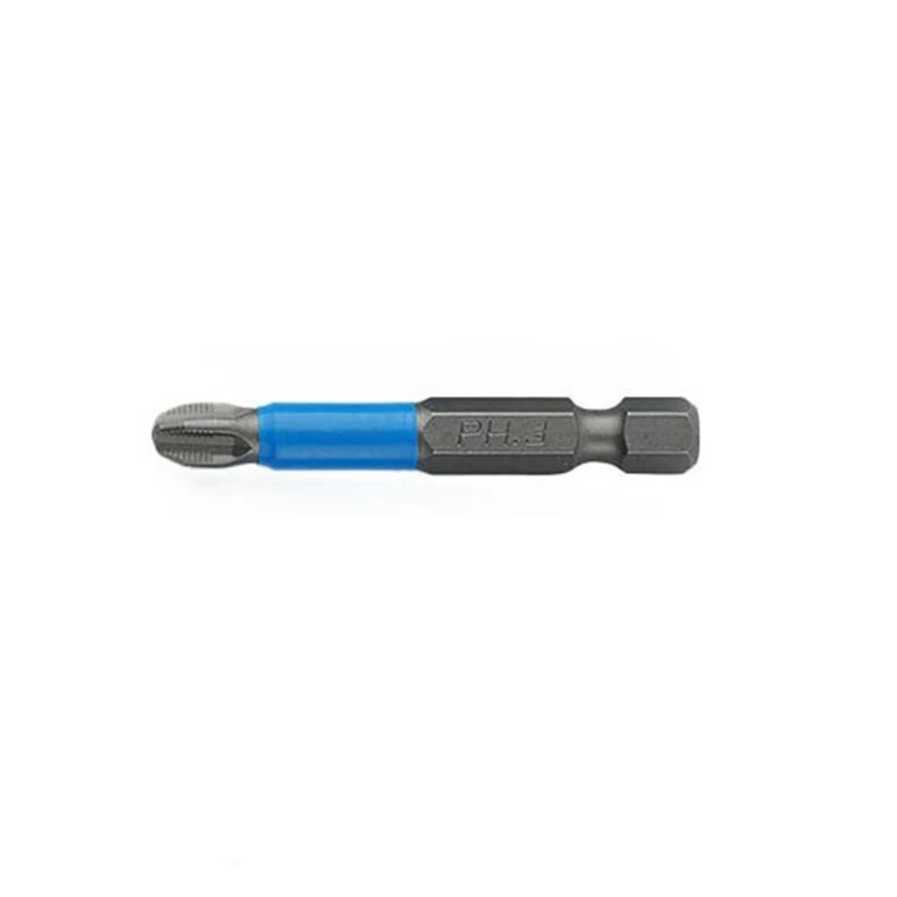 1pc 50mm Anti Non-slip Screwdriver Bit Alloy Steel Screwdriver Hex Shank  Magnetic Electric Impact Screwdriver PH1/PH2/PH3/PZ1