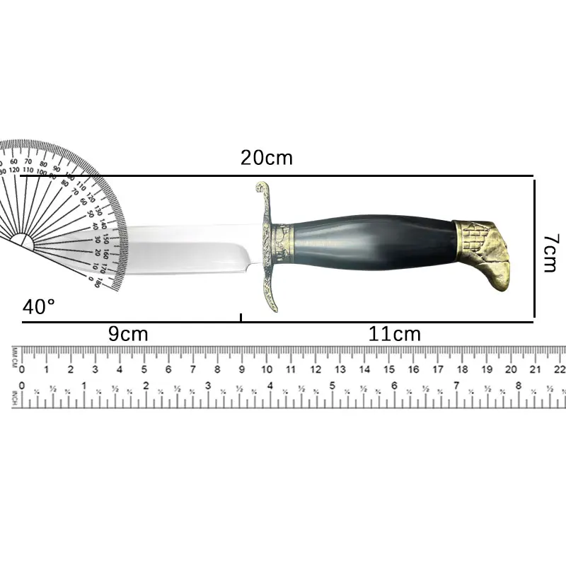 Russian Patriot Outdoor Knives for Self Defense and Survival in the Wilderness, Carrying Meat, Barbecue,Small Straight Knives