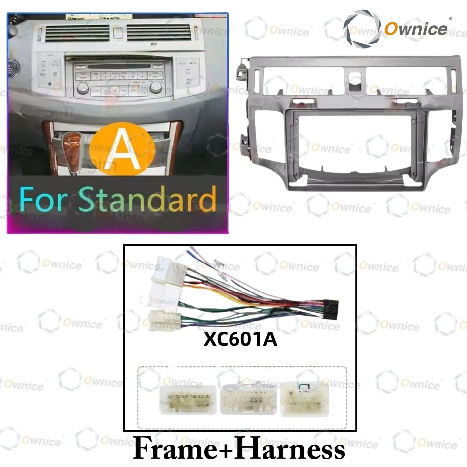 Ownice 9 for TOYOTA AVALON 3 2005 - 2010 Car Radio Stereo Fascia Panel Frame Trim Dashboard Mount Kit Canbus Adapter Power Cable