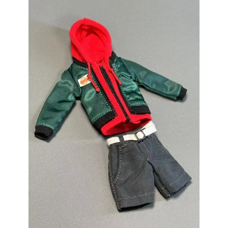 

Масштаб 1/12, модное зеленое пальто, шорты с поясом, модель одежды для 6-дюймовых фигурок, аксессуар для куклы, сделай сам