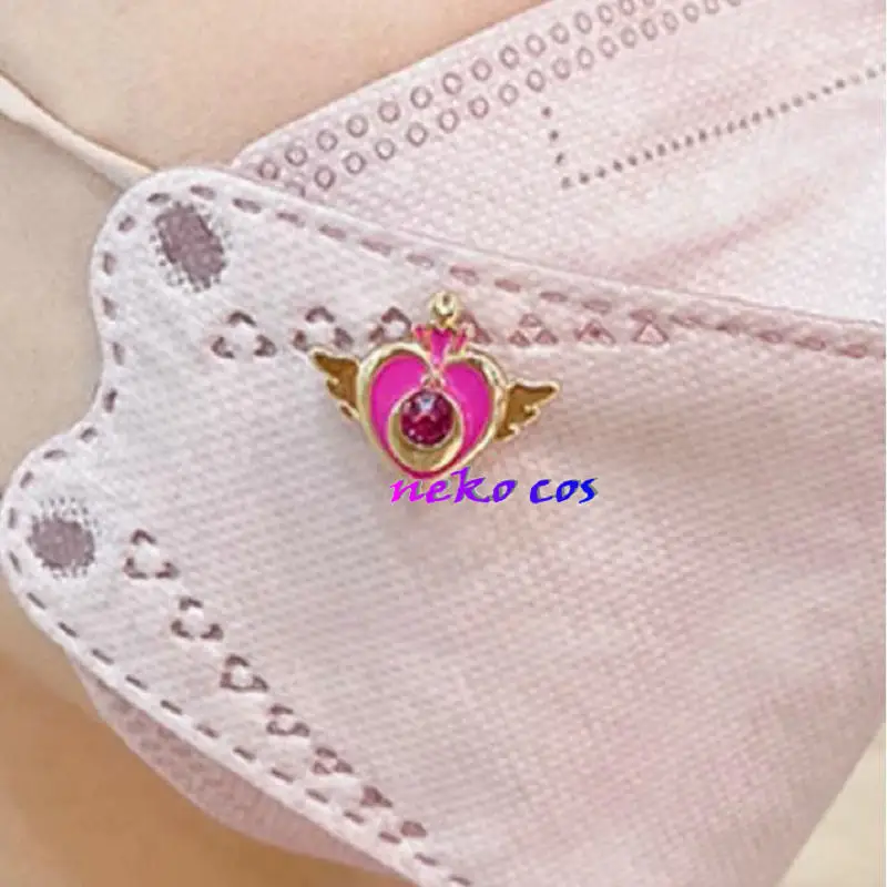 Sailor Moon mask decorative button metal material‌ brooch Silver Crystal Crystal Heart‌ Moon Crisis‌ Water Prism Cosplay view 5