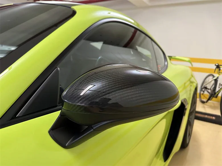 

For Porsche 718 982 Upgrade Dry Carbon Fiber OEM Style Side Mirror Rearview Mirror Covers