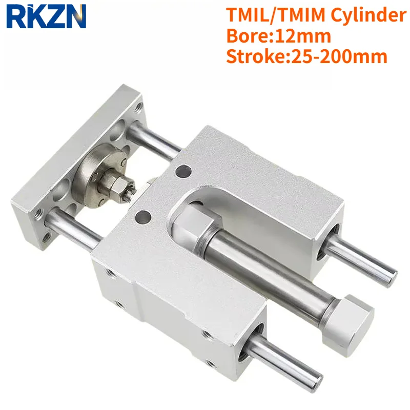 TMIM/TMIL Air Pneumatic Cylinder Three-Axis Three Rods Guide Bracket Small Cylinder TMIL TMIM Bore12-25/50/75/100/125/150/200S