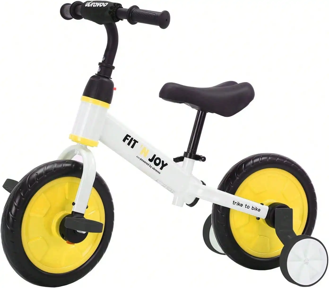 Kleinkind-Lernfahrrad, Fahrradspielzeug mit Stützrädern & Abnehmbaren Pedalen für 2-5 Jahre alte Jungen und Mädchen, Einfache Montage – Detail 2