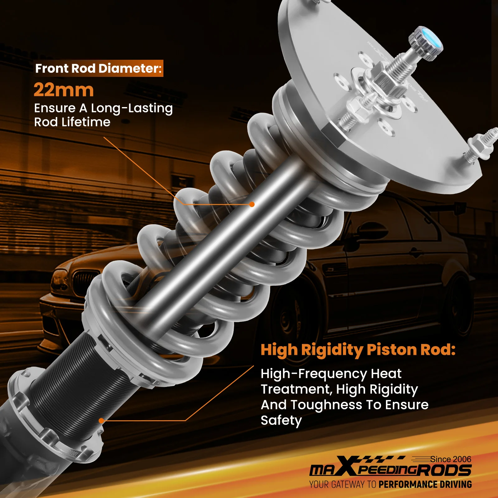 New Suspension Kit Coilovers 24 Way Damper Struts for Su baru WRX and WRX STI Sedan 2015-2021 Drifting Coilover