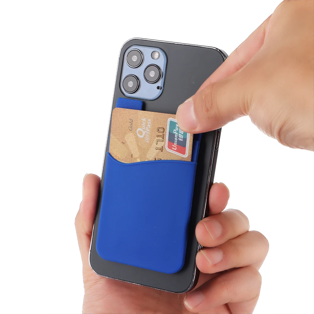 Elastic Cellphone Accessories Universal Adhesive Pocket Sticker Mobile Phone Wallet Wallet Case Credit ID Card Holder