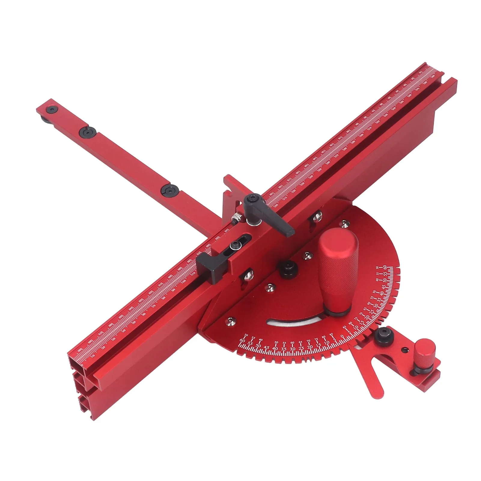Table Saw Miter Gauge System Fence Accurate Engraving Machine Accessories with Limit Stop Miter Saw Accessories