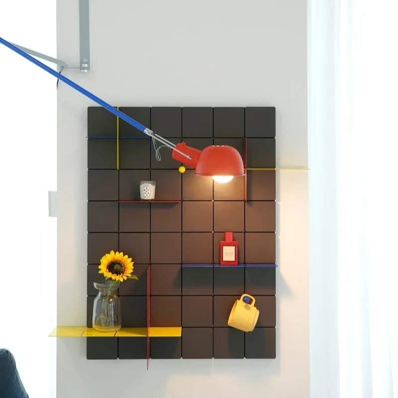 

Upper wall hole board color wall module storage rack