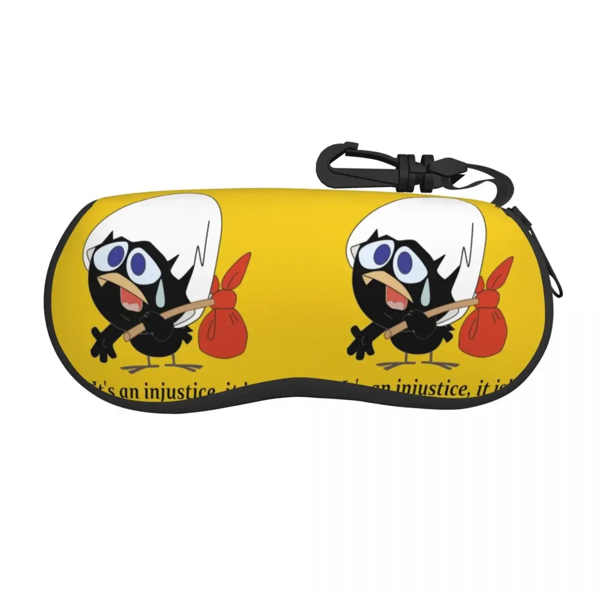 Custom Calimero Comic Shell Glasses Case Unisex Fashion Cute Black Chicken Cartoon Eyeglasses Case Sunglasses Protector Box