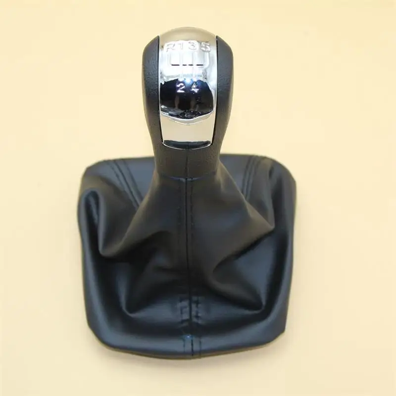 For Skoda Octavia 2 A5 A6 2004 2005 2006 2007 2008 2009 2010 2011 2012 2013 5 / 6 Speed Gear Lever Stick Shift Knob Leather Boot