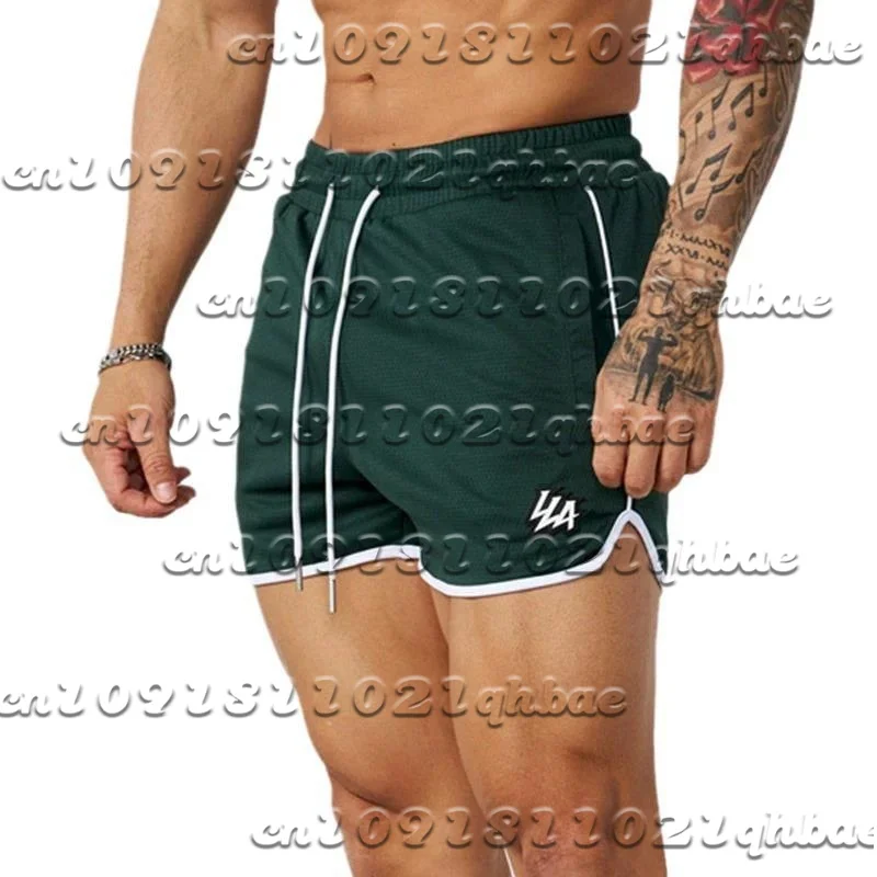 

2025 New Summer Men's Shorts Men And Women's Fashion Beach Seaside Casual Shorts Mesh Sports Quick-drying qQuarter Pants
