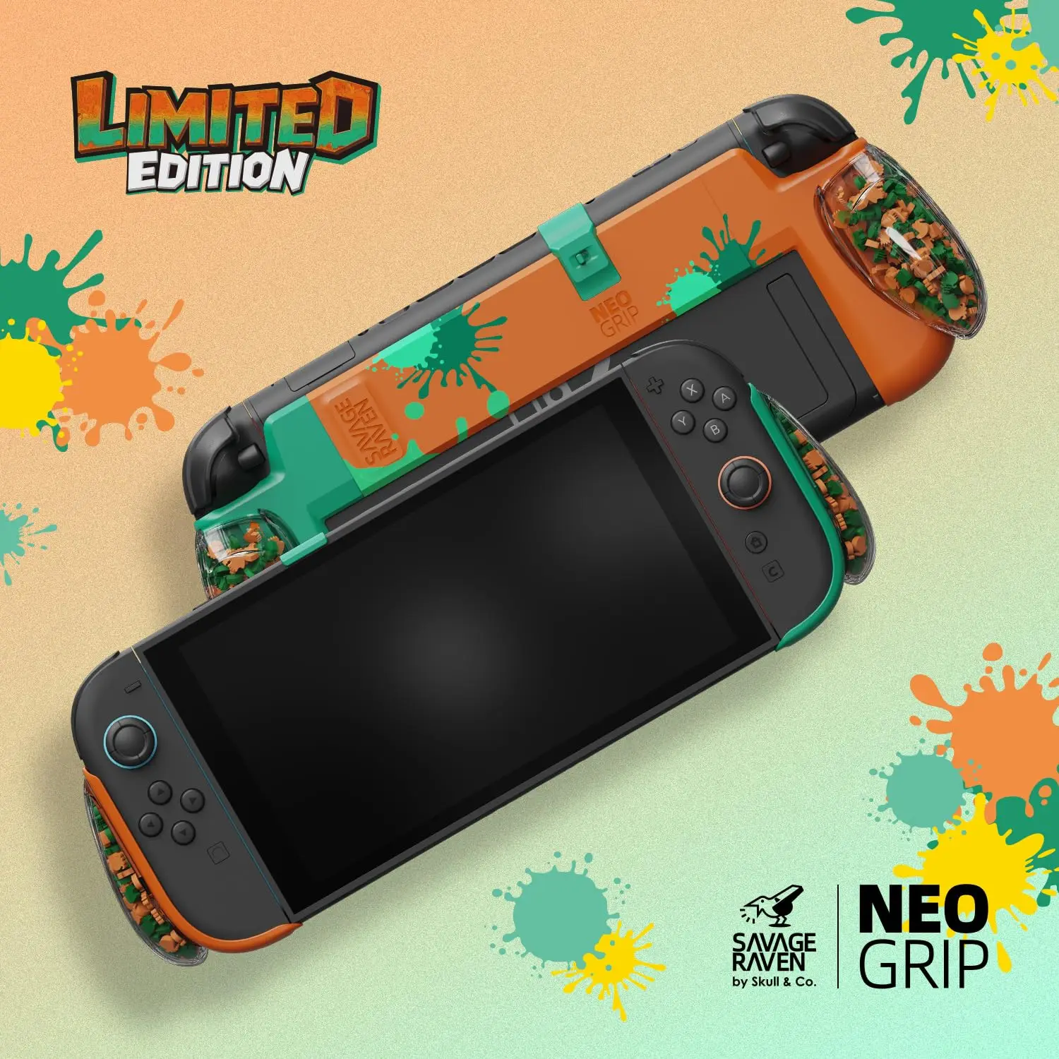 NeoGrip: An Ergonomic Grip for Nintendo Switch 2 (Dock-Friendly)- NEOGRIP [SPLATOON RAIDERS LIMITED EDITION], Switch 2 Accessory