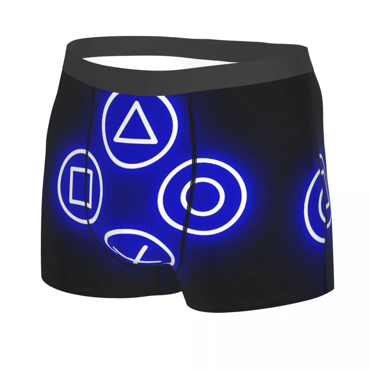 Console Neon Buttons (blue) Man's Boxer Briefs Underwear Highly Breathable High Quality Gift Idea