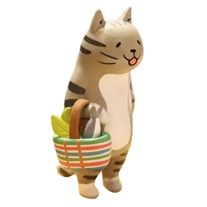 Action Figure Model Cartoon Cat Collection Toy Kit Fashionable Design Action Figure Decorations For Shelf Desk Cabinet Bedside